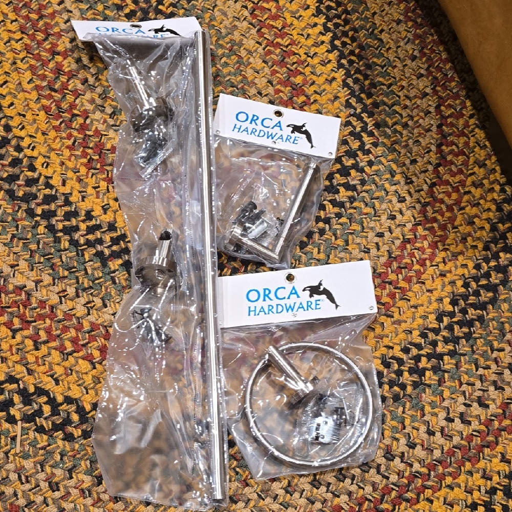 Brushed Nickel Bath Accessory Set